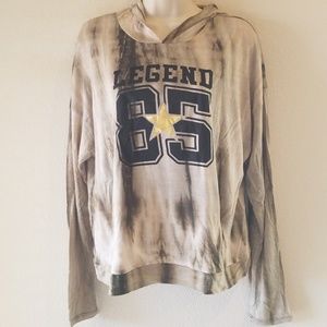 ❣Cleo Longsleeve Hooded Tie Dye Pullover Top NWOT❣